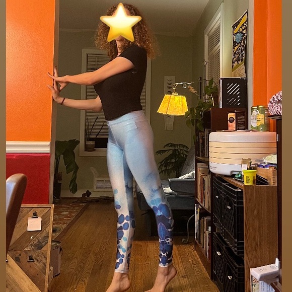 TEREZ Blue Leggings Sz Small - Picture 3 of 3